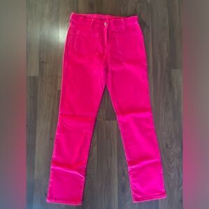 New fuschia pink girls corduroy pants. Girls size 14.